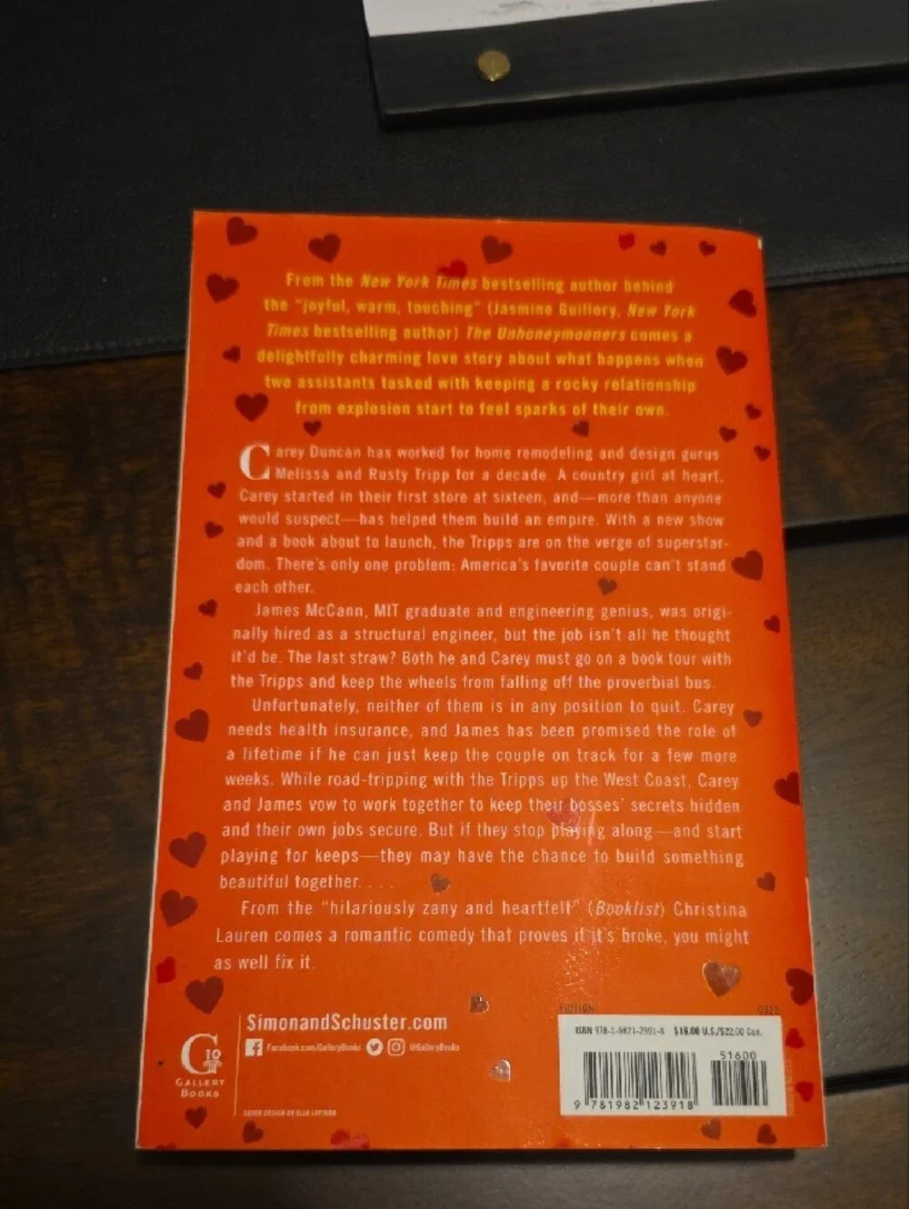 Christina Orange Hardcover - The Honey-Don't List